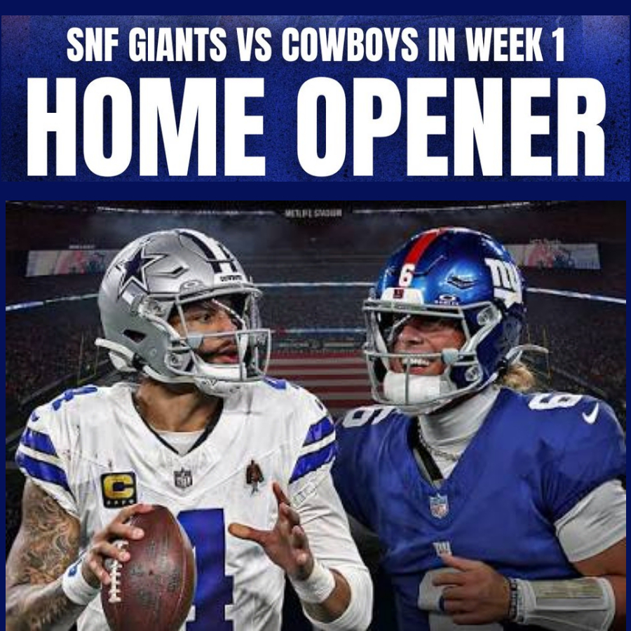 NEW YORK GIANTS VS DALLAS COWBOYS 9/13/2026 - Home Opener